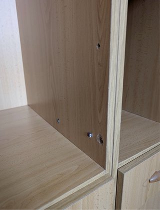 Armario símil madera beige