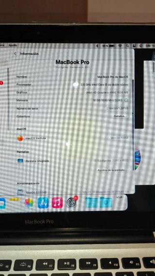 MacBook Pro 2012 Plata