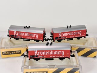 Escala N Vagones frigo Kronenbourg IBERTREN 385