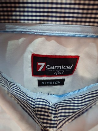 Camisa 7 Camicie azul mujer