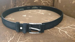 Cintura Henry Smith Pelle Vera Italiana Nera 115