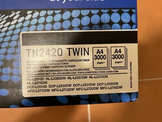 Brother TN2420 TWIN Tóner Negro