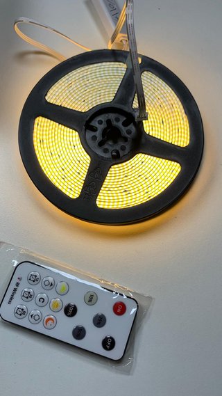 Striscia LED COB Bianco Caldo 3 Metri