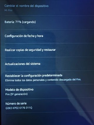 Amazon Kindle Fire. 5ta Generación.