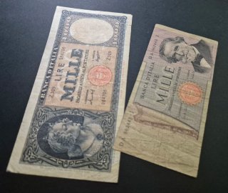 Banconote Lire 1000 Banca d'Italia