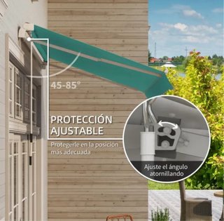 Toldo verde para exterior