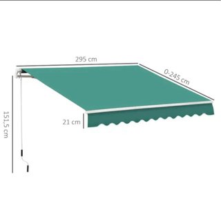 Toldo verde para exterior