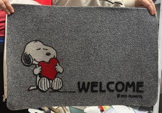 Tappetino Peanuts Snoopy Cuore Welcome 40x60