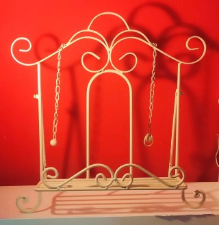 Atril Vintage de Forja Blanco Crema