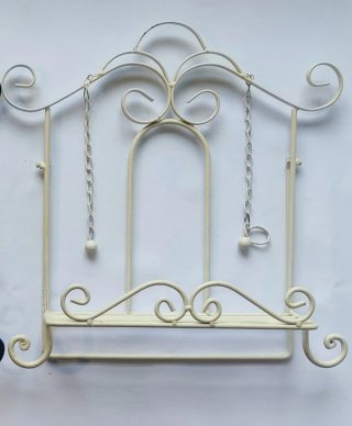 Atril Vintage de Forja Blanco Crema