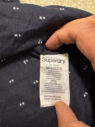 Camicia Superdry L Fantasia Blu