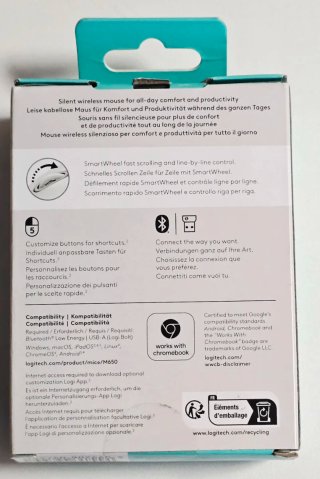 Ratón Inalámbrico Logitech Signature M650 Blanco