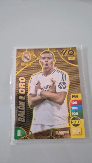 Cromo Fútbol Adrenalyn XL Mbappé Real Madrid