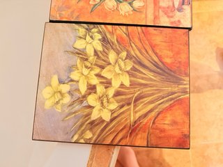 Set 3 Cuadros Decorativos Flores