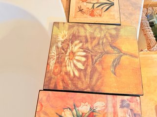 Set 3 Cuadros Decorativos Flores