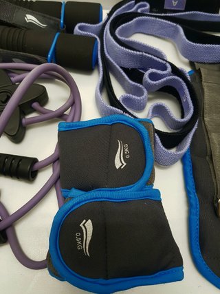 Set Pesas y Bandas Fitness Casa