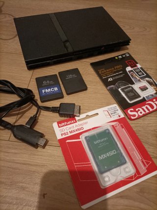 Consola PlayStation 2 Slim Negra + 4 Juegos