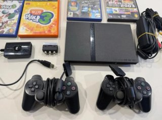 Consola PlayStation 2 Slim Negra + 4 Juegos