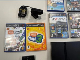 Consola PlayStation 2 Slim Negra + 4 Juegos