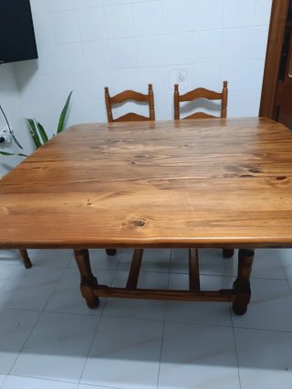Mesa de madera extensible