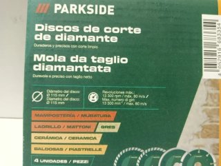 Lote Accesorios PARKSIDE para Radial / Amoladora