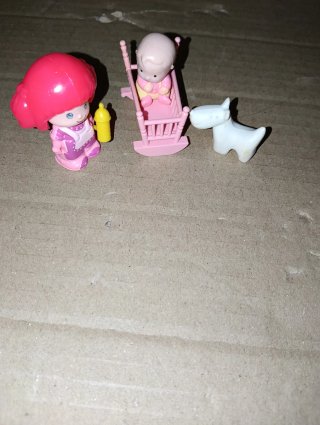 Pinypon Muñeca Bebé Cuna Perro