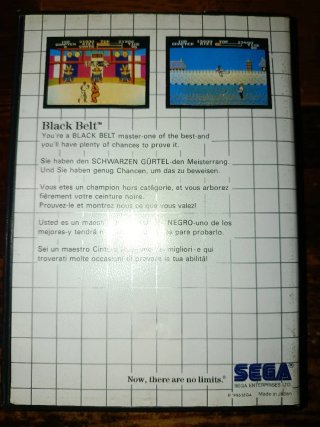 Black Belt Master System PAL 🇪🇸 Completo