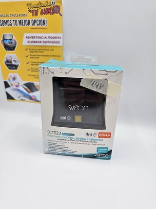 Lector Tarjetas Sveon SCT022M DNIe USB Negro