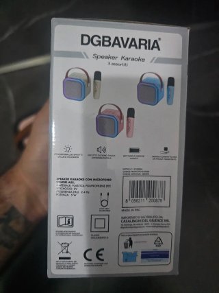 Cassa Karaoke Bluetooth DGBAVARIA Luci led musica
