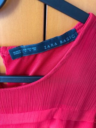 Vestido Zara Rojo Talla S
