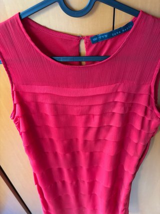 Vestido Zara Rojo Talla S