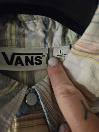 Camisa Vans Rayas Talla L