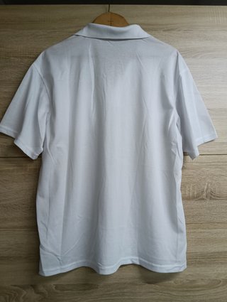 Polo Blanco Just Don G Talla XXL con Bolsillo
