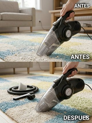 Aspiradora Portátil para Coche con accesorios