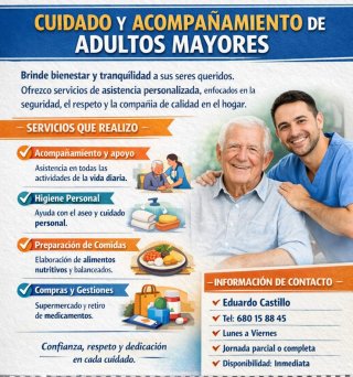 Cuidado y acompañamiento de adultos mayores