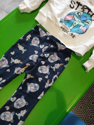 Conjunto Sudadera y Pantalón Stitch T.6