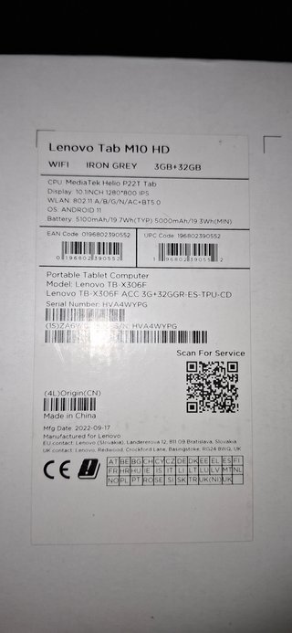 Lenovo Tab M10 HD con REGALO