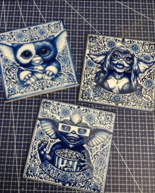 Azulejos decorativos Star Wars, Gremlins, ET