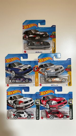 Hot Wheels Audi 90 Quattro (5 modelos) de segunda mano por 25 EUR