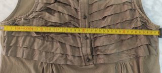 Top mujer S Massimo Dutti verde caqui VINTAGE Y2K