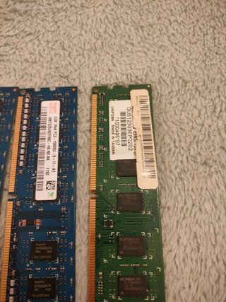 Lote 3 memorias RAM 2GB DDR3 PC3-10600U