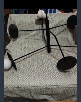 Lámpara de techo 6 bombillas