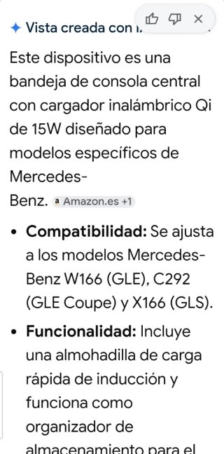 Cargador Inalámbrico mercedes