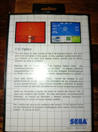 F-16 Fighter SEGA Master System PAL 🇪🇸