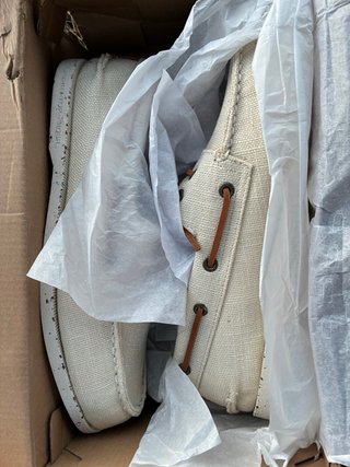 Scarpe Sperry Tela Beige/Marrone Tg 44