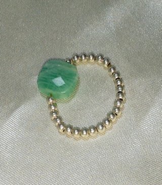 Anello argento con amazzonite tg unica