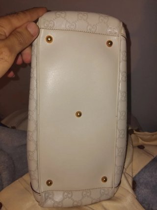 Bolso Gucci Blanco y Dorado