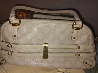 Bolso Gucci Blanco y Dorado