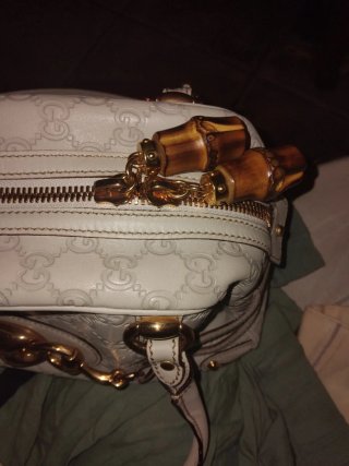 Bolso Gucci Blanco y Dorado