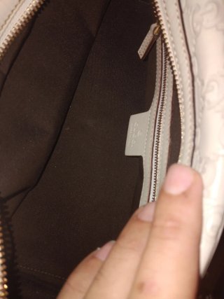 Bolso Gucci Blanco y Dorado